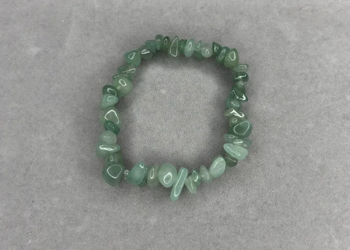 Pulsera Jade Verde piedra picada