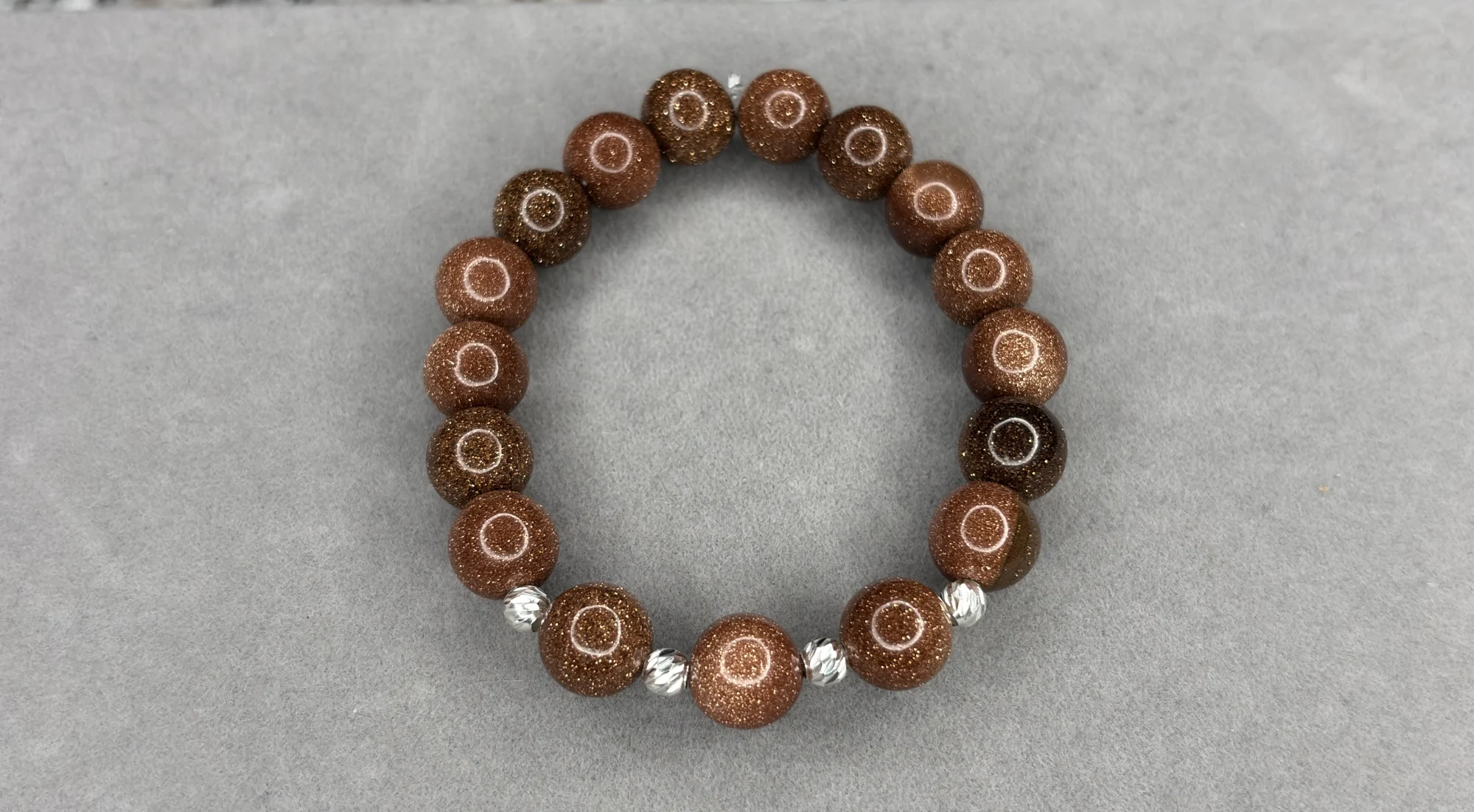 Pulsera Lluvia de Oro + balines de plata