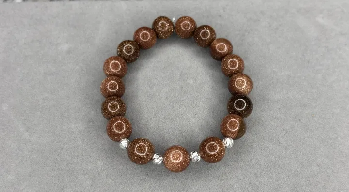 Pulsera Lluvia de Oro + balines de plata