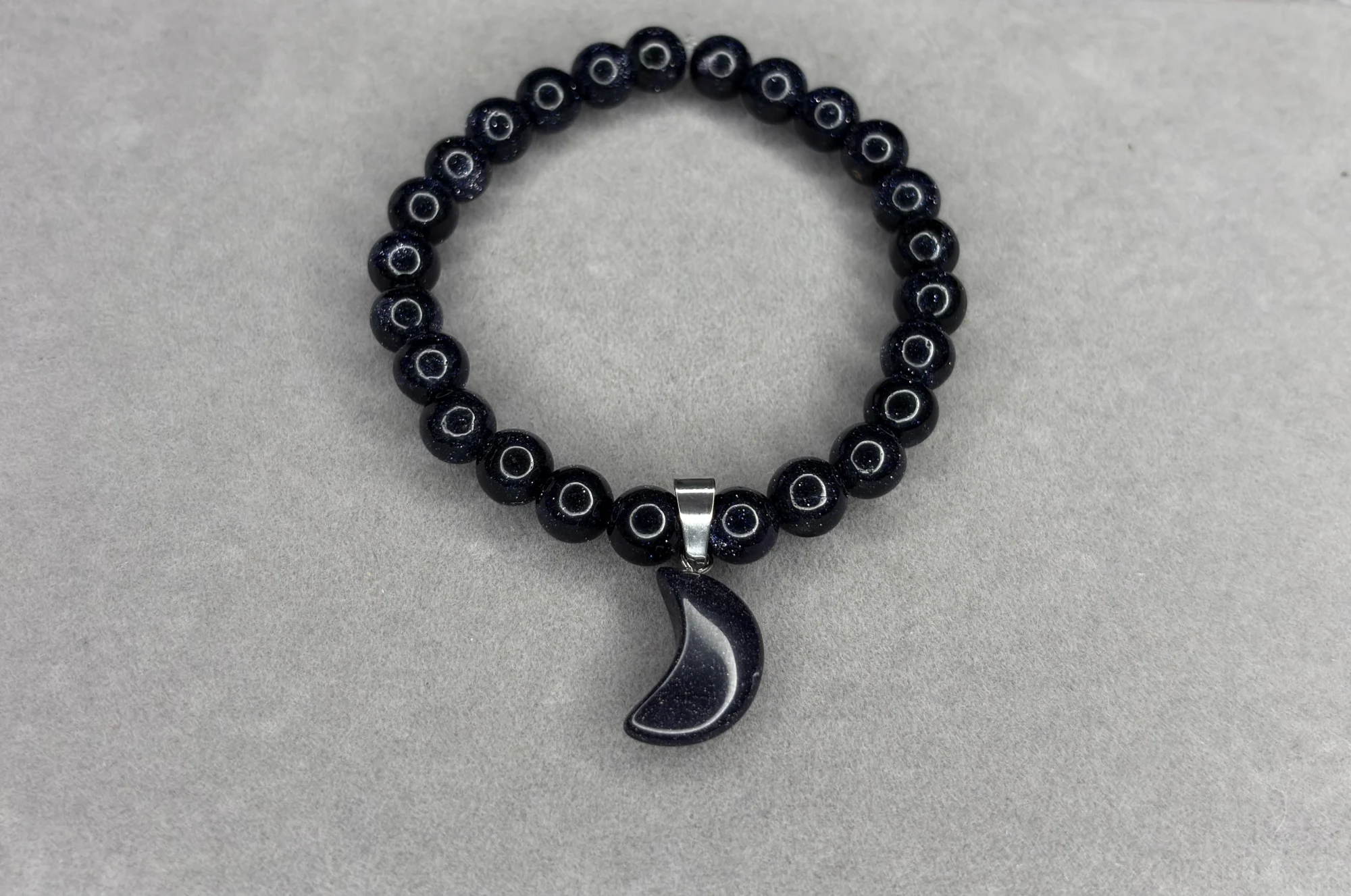 Pulsera Lluvia de Plata + Dije de Luna Lluvia de Plata