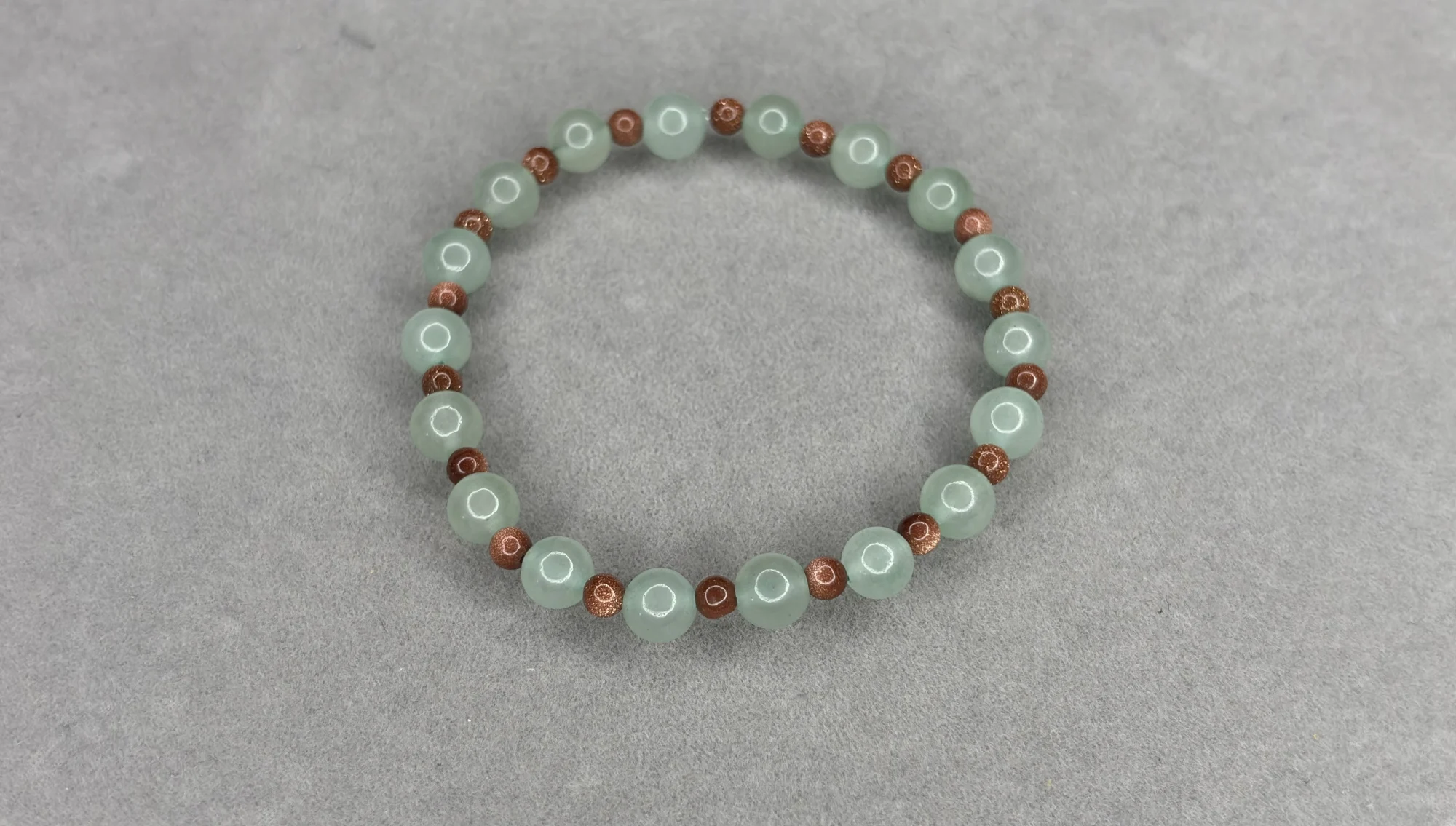 Pulsera Aventurina + Lluvia de Oro